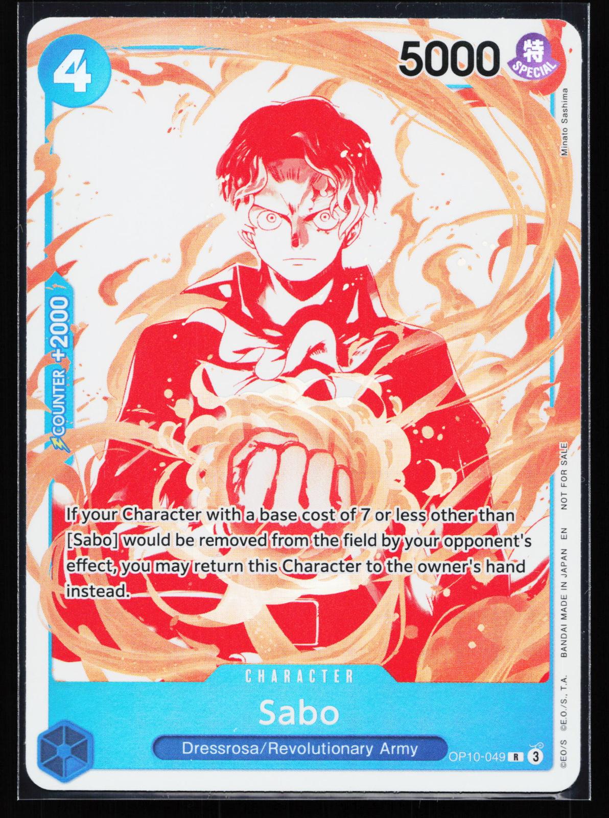 One Piece Promotion Cards OP10-049 Sabo (3rd Anniversary Treasure Campaign Pack)
