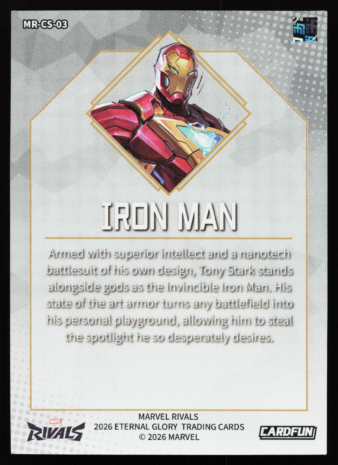 Cardfun Marvel Rivals - MR-CS-03 Iron Man back
