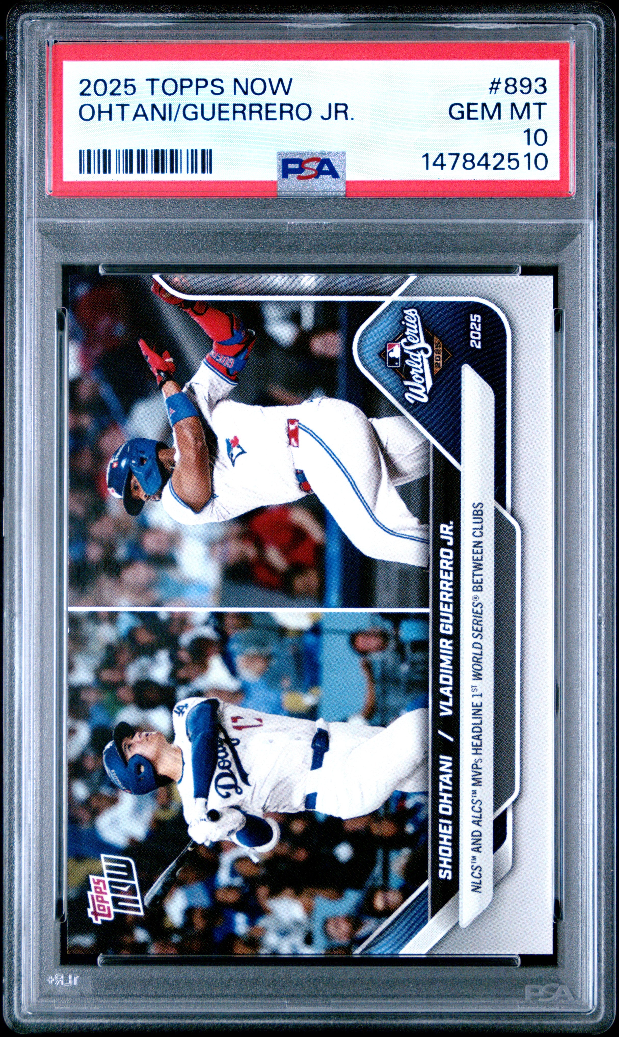 2025 Topps Vladimir Guerrero Jr. 893 Topps Now PSA 10