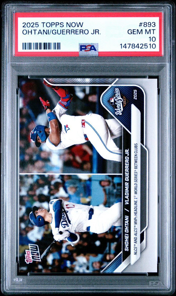 2025 Topps Vladimir Guerrero Jr. 893 Topps Now PSA 10