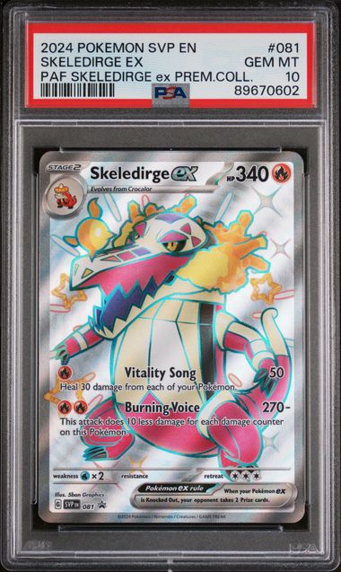 Pokémon - Skeledirge ex SVP 081 (PAF Premium Collection) - PSA 10 (GEM-MINT)