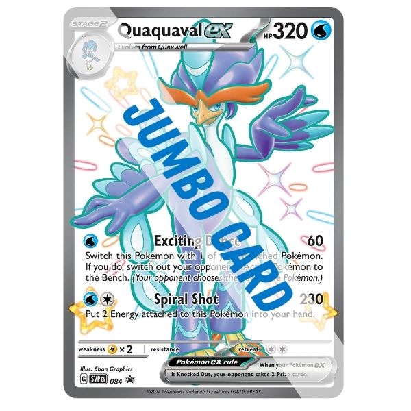 JUMBO CARD - Quaquaval ex (Shiny)