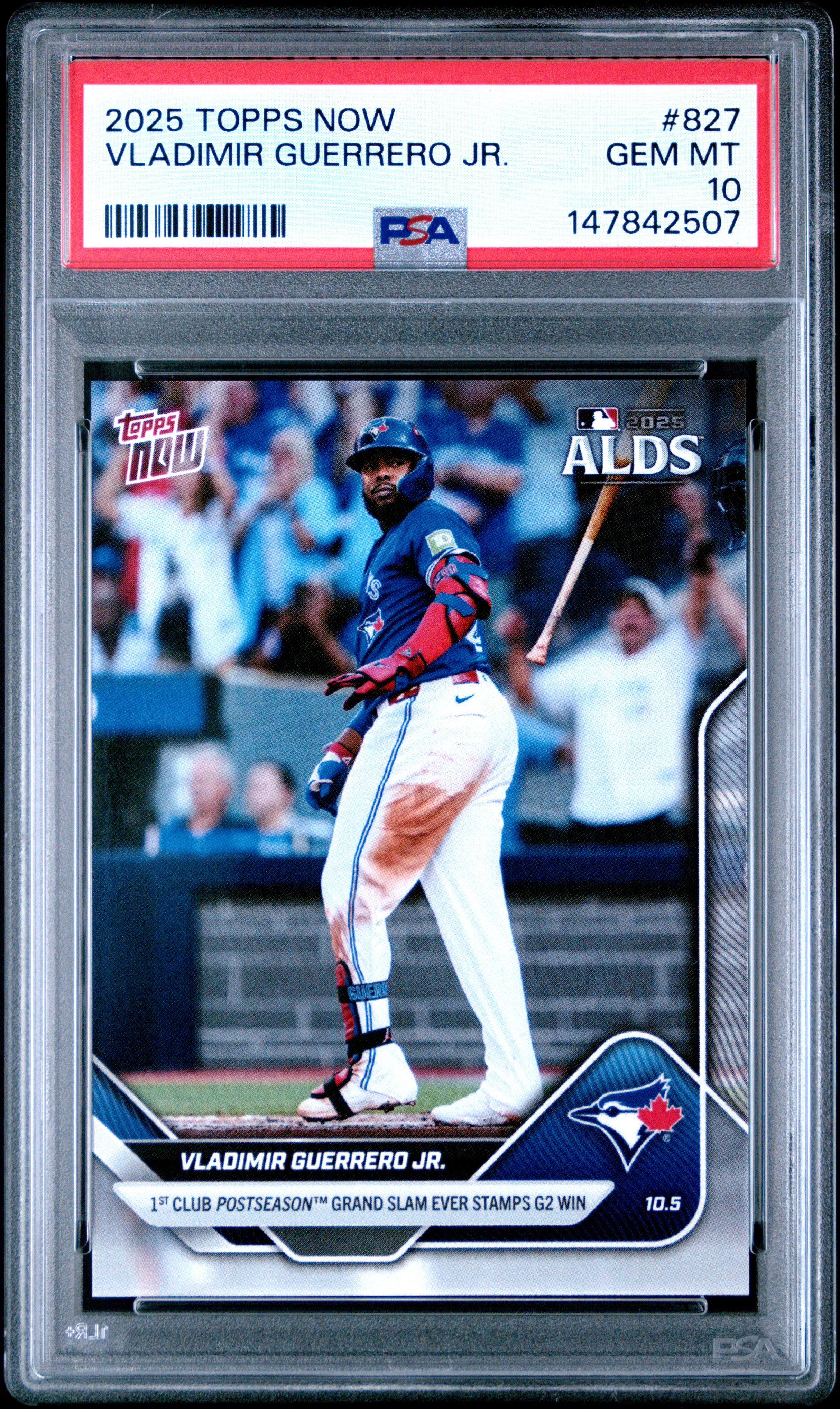 2025 Topps Vladimir Guerrero Jr. 827 Topps Now PSA 10