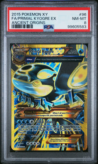 2015 Pokemon Primal Kyogre EX 96/98 Ancient Origins PSA 8